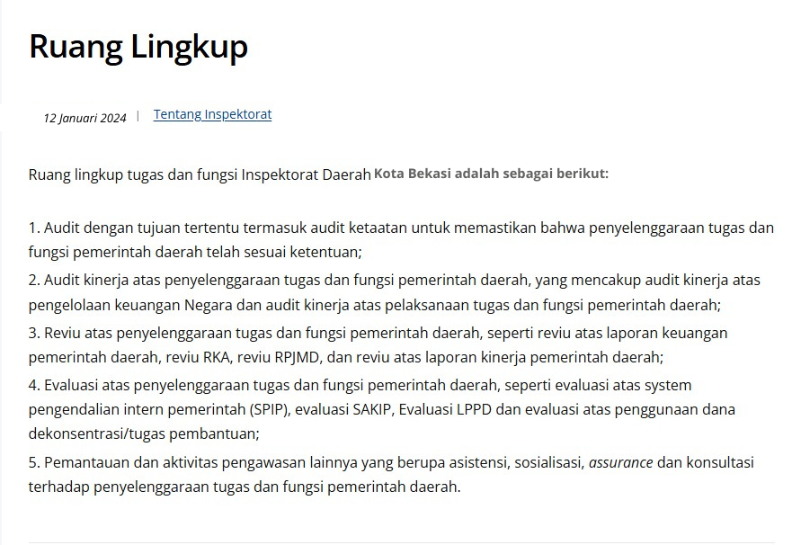 Ruang Lingkup