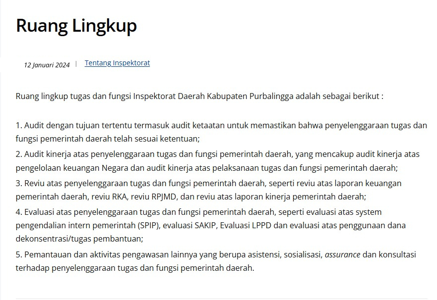Ruang Lingkup