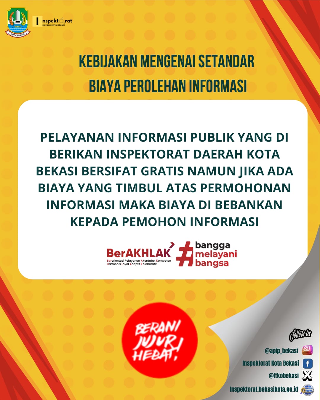 Kebijakan Setandar biaya