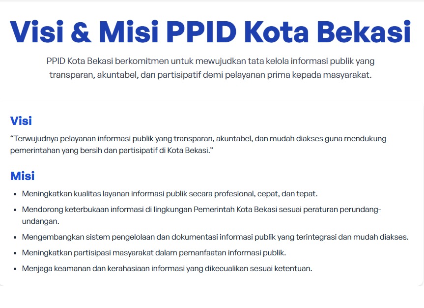 Visi & Misi PPID