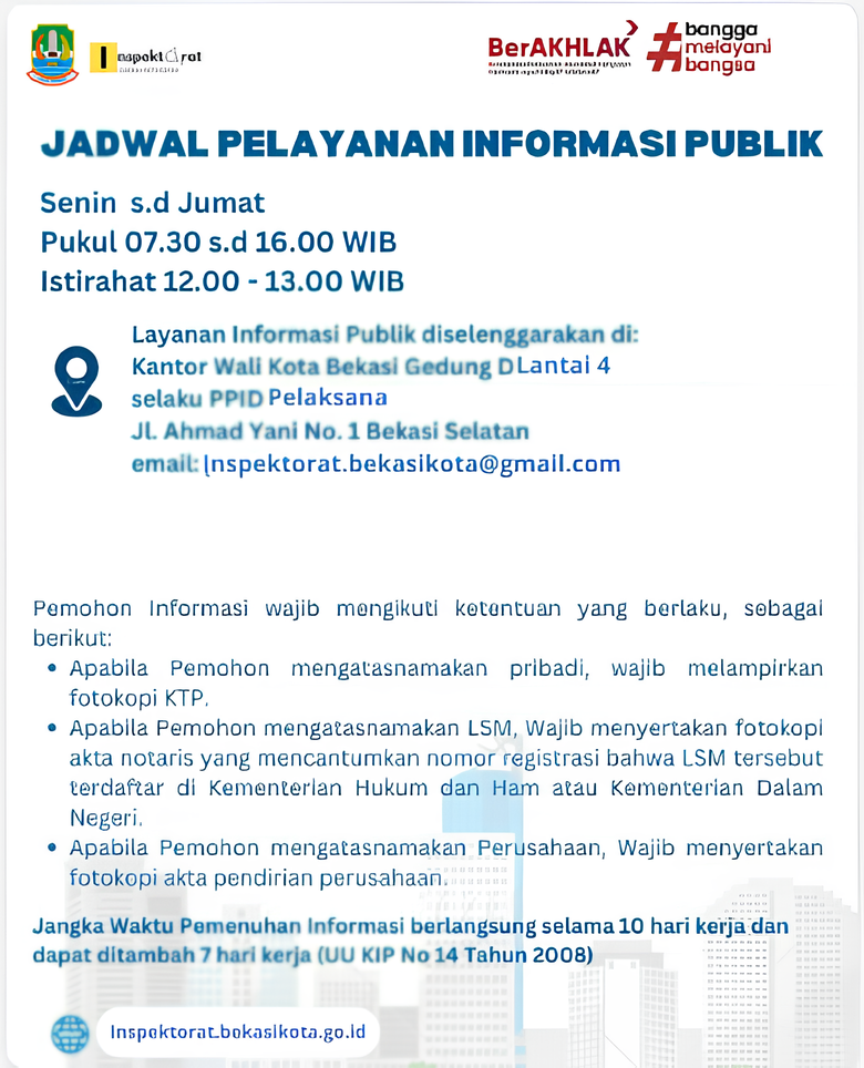 Jadwal Pelayanan